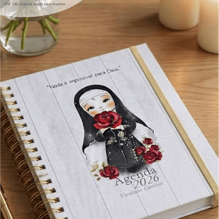 Arquivo Agenda com versículos católicos + 16 capas 2026 Arquivo em Pdf  4