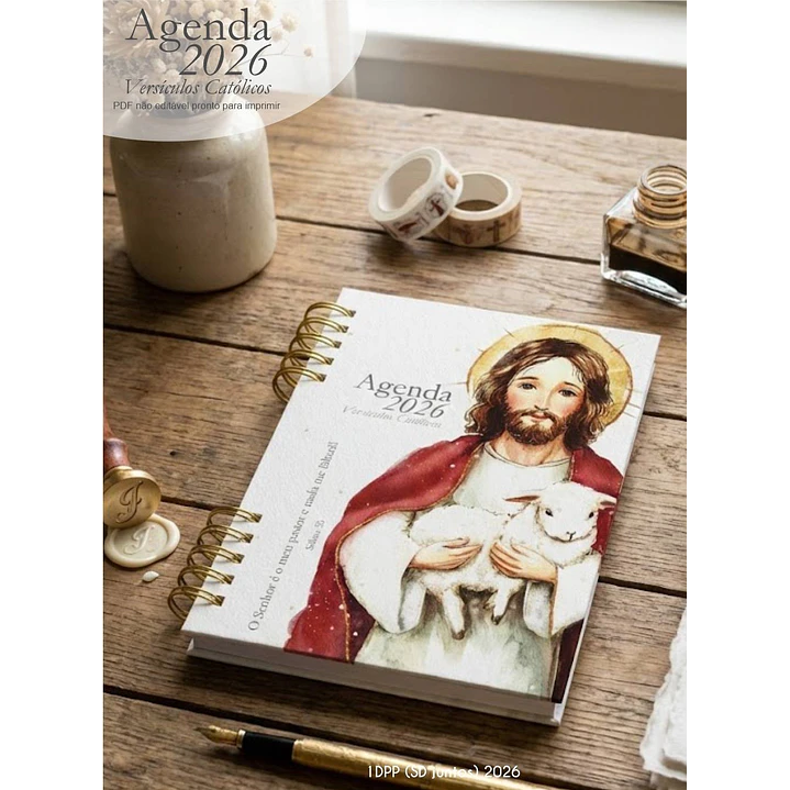 Arquivo Agenda com versículos católicos + 16 capas 2026 Arquivo em Pdf  5