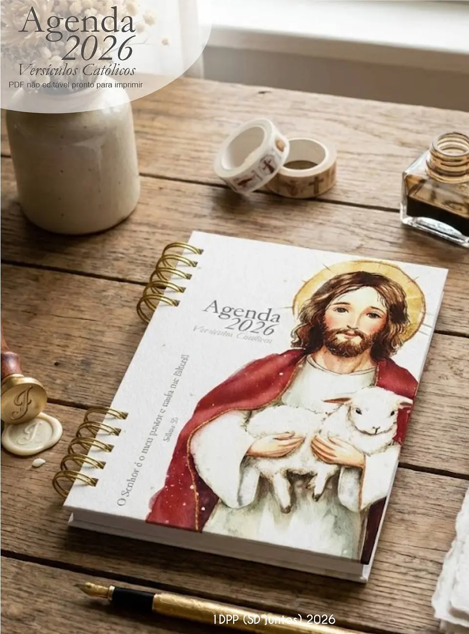 Arquivo Agenda com versículos católicos + 16 capas 2026 Arquivo em Pdf  5