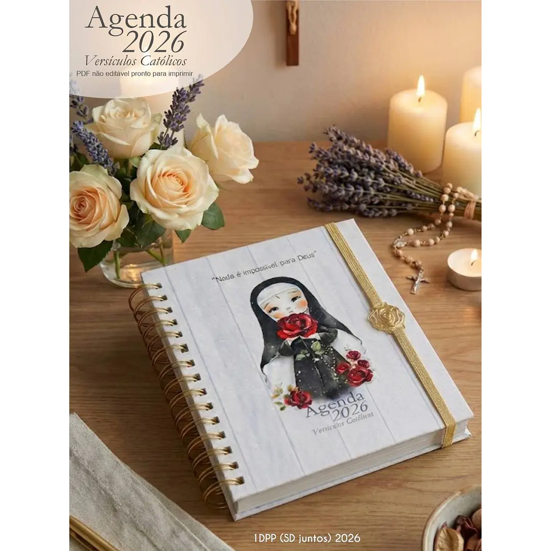 Arquivo Agenda com versículos católicos + 16 capas 2026 Arquivo em Pdf  7