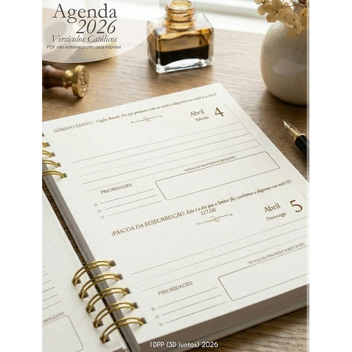 Arquivo Agenda com versículos católicos + 16 capas 2026 Arquivo em Pdf  8