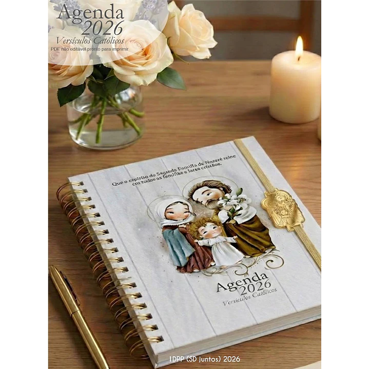 Arquivo Agenda com versículos católicos + 16 capas 2026 Arquivo em Pdf  9