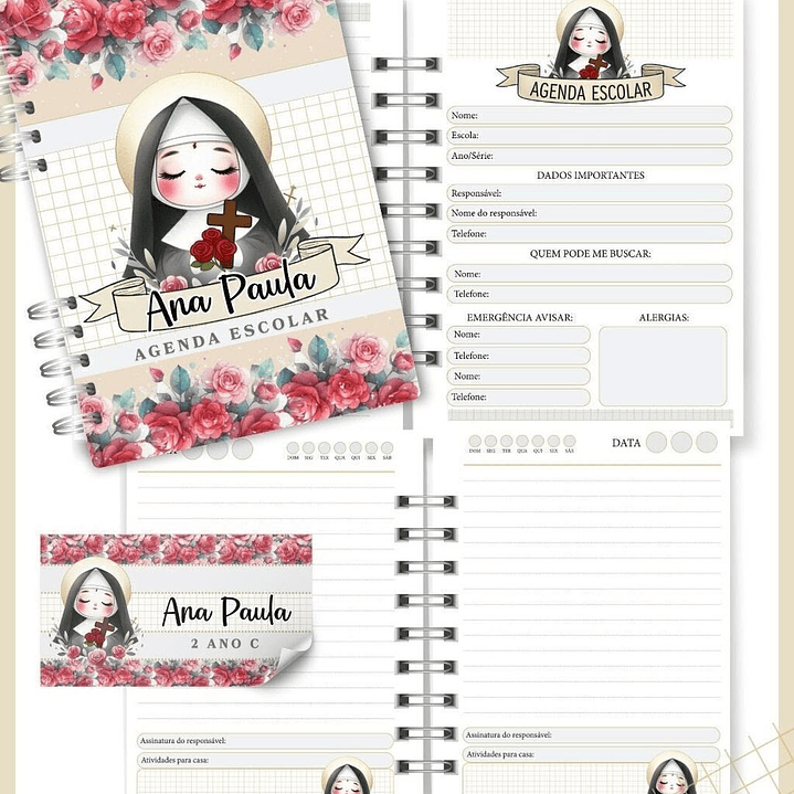 Arquivo agenda Escolar Catolica Santinhos Arquivo em Pdf  2