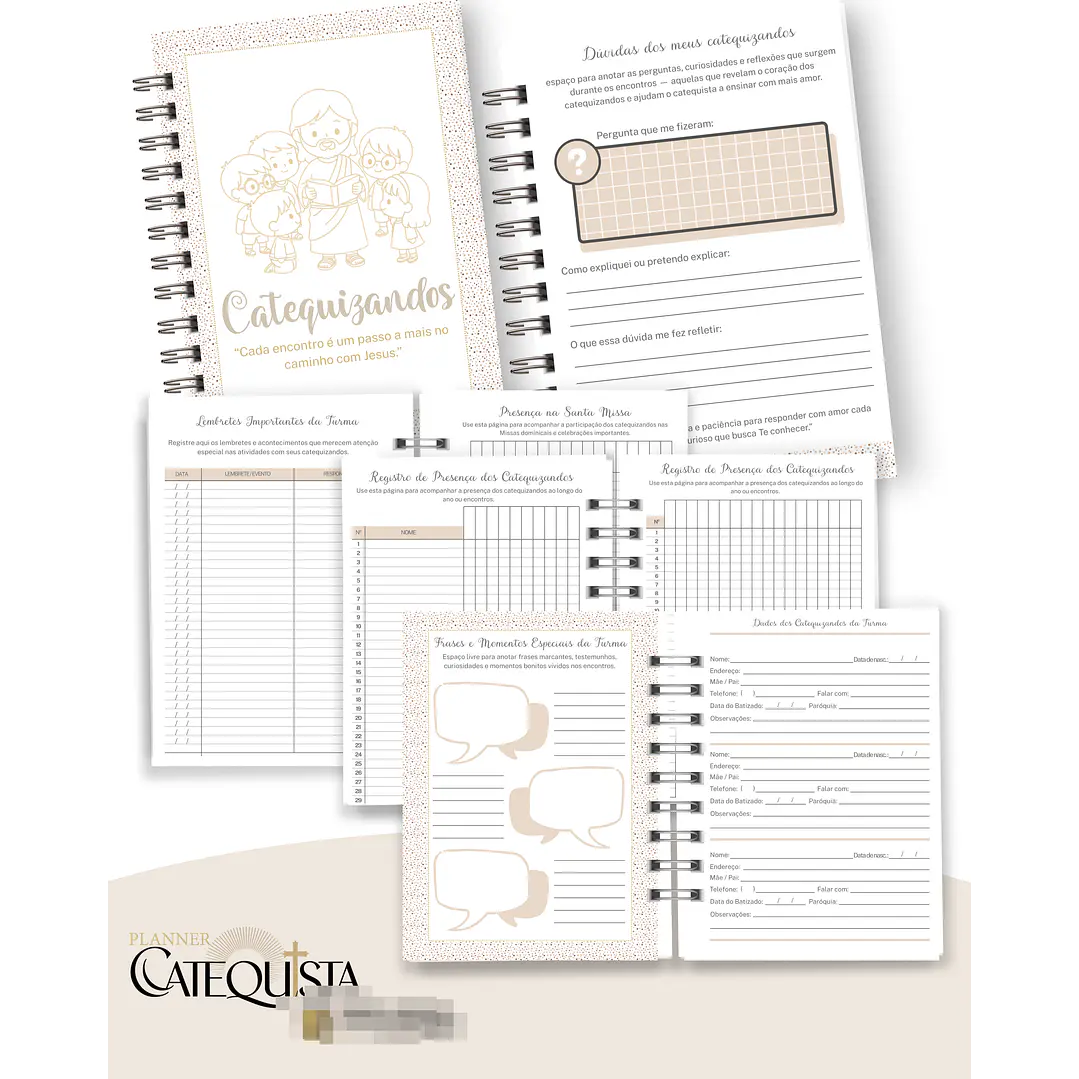 Arquivo Planner Catequista Catequese Arquivo em Pdf 4