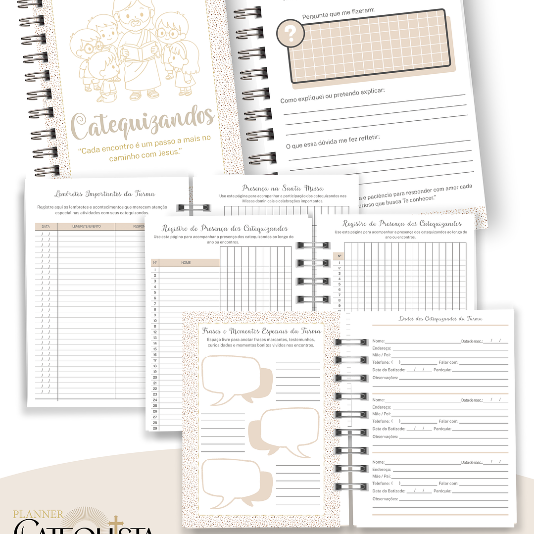 Arquivo Planner Catequista Catequese Arquivo em Pdf 4