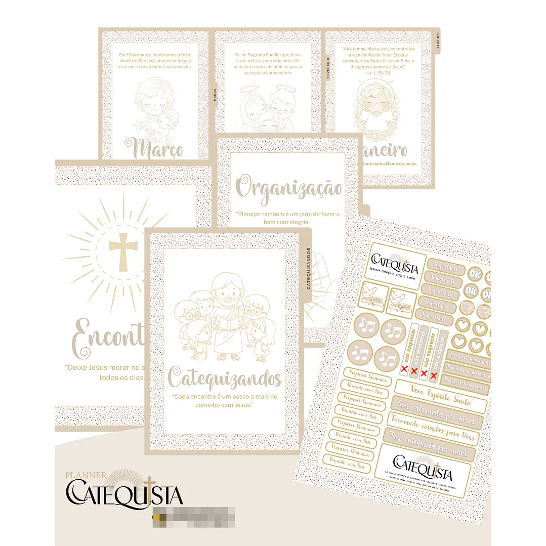 Arquivo Planner Catequista Catequese Arquivo em Pdf 8