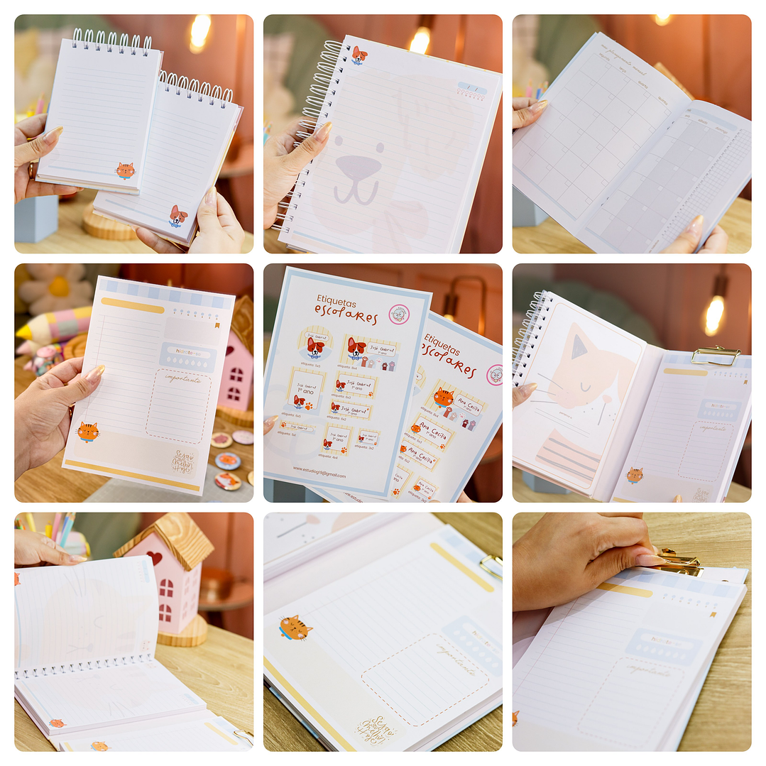 Arquivos encadernação Volta as Aulas Bichinhos Arquivo em Pdf  2