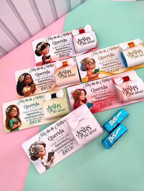 6 Artes para Card Dia da Mulher Cristã Arquivo em Pdf 