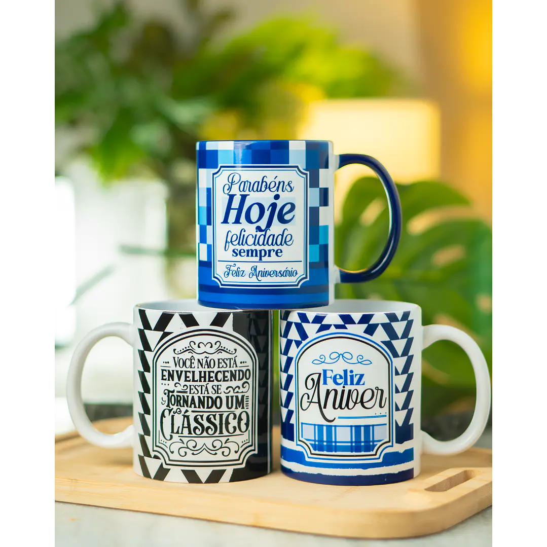 22 Artes para Caneca Feliz Aniversário Arquivo em Png 2
