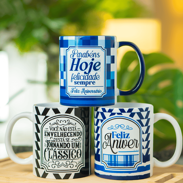 22 Artes para Caneca Feliz Aniversário Arquivo em Png 2