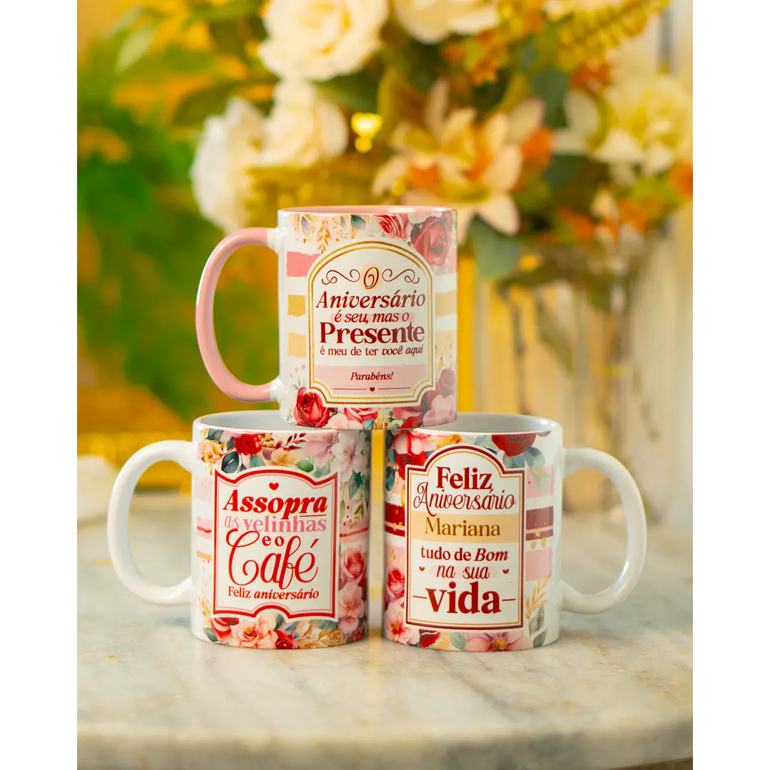 22 Artes para Caneca Feliz Aniversário Arquivo em Png 3
