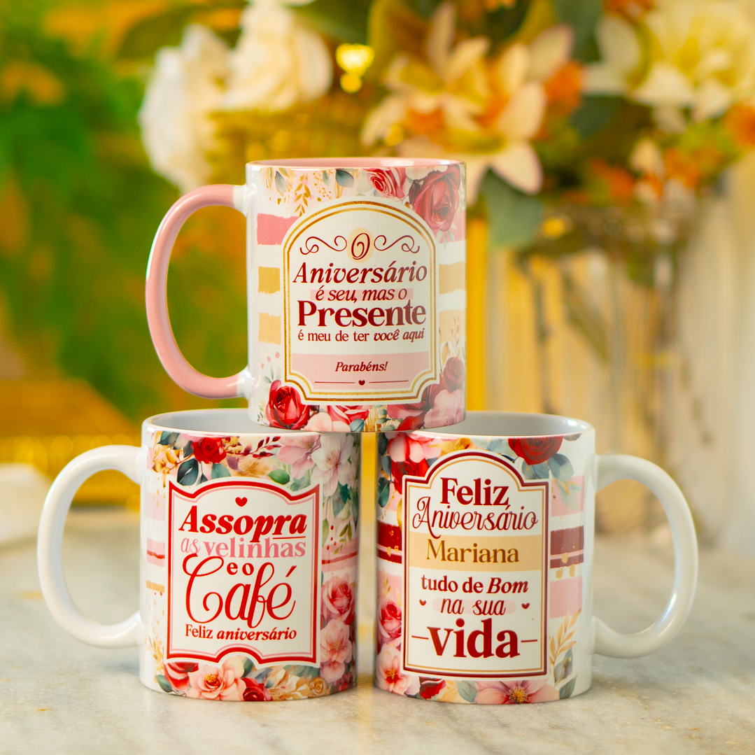 22 Artes para Caneca Feliz Aniversário Arquivo em Png 3