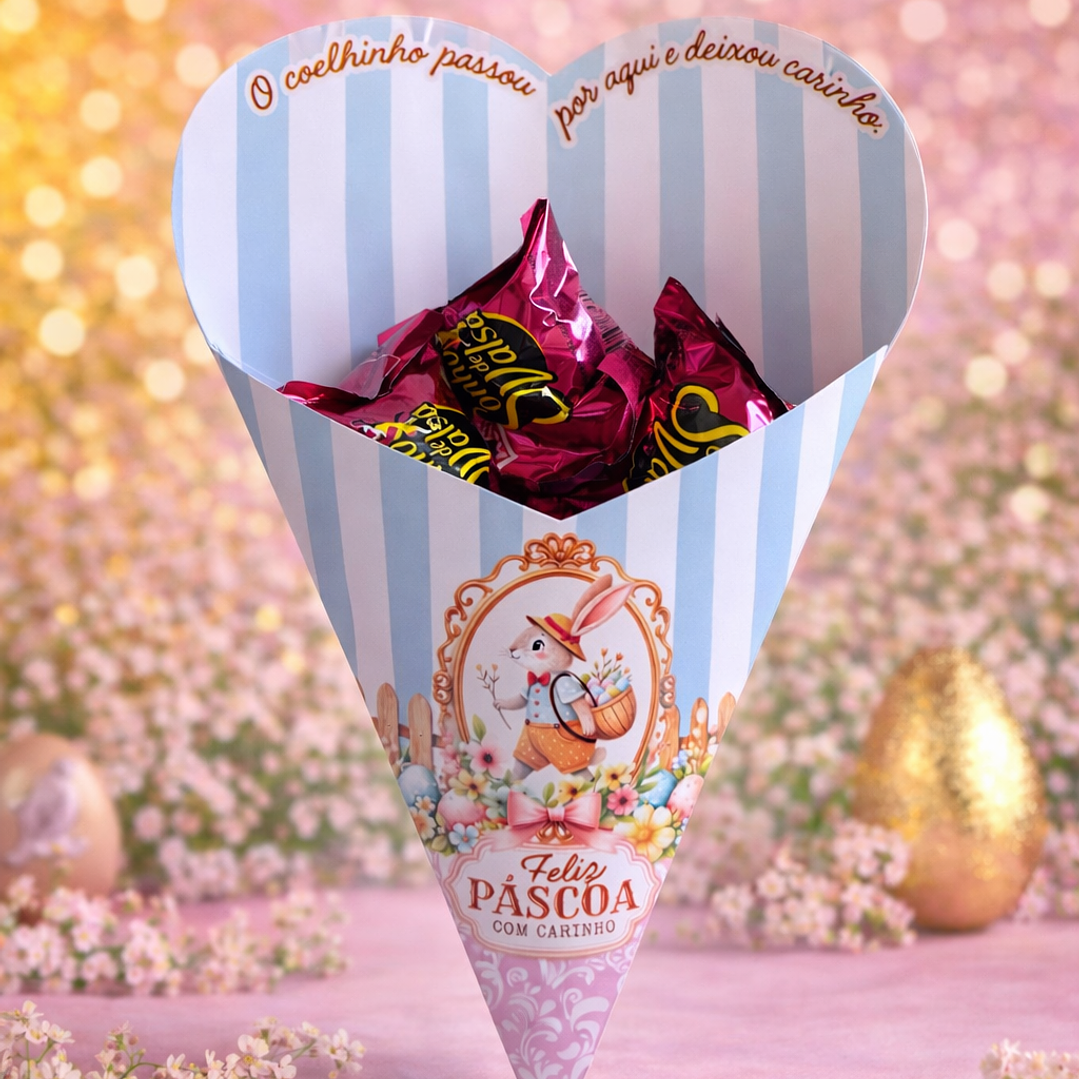 Arquivo Buque Gigante Coração Páscoa  Arquivo em pdf  2