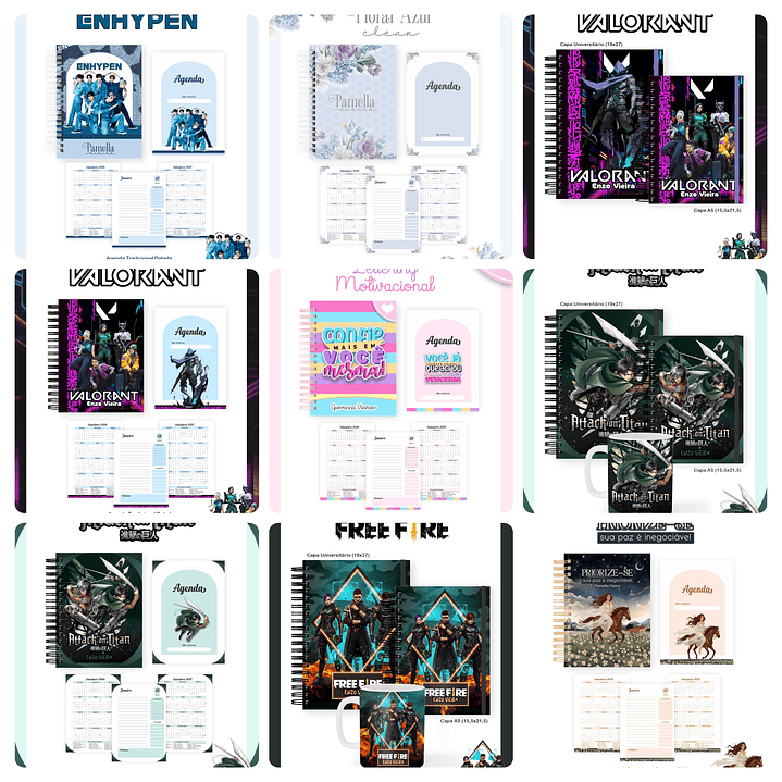 Arquivos para Encadernação Volta as Aulas Adulto e Teen Arquivo em Pdf 4