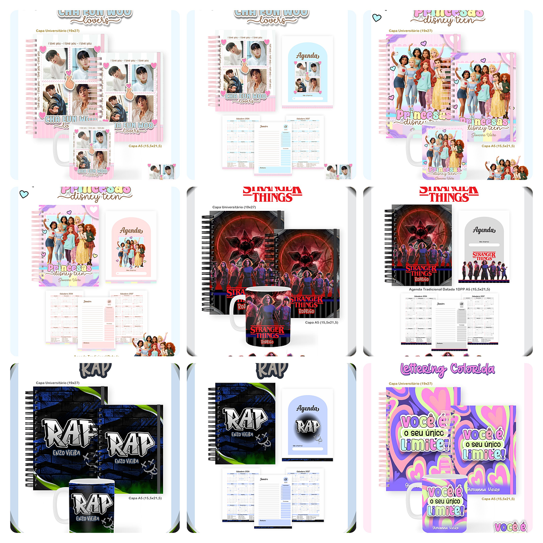 Arquivos para Encadernação Volta as Aulas Adulto e Teen Arquivo em Pdf 6