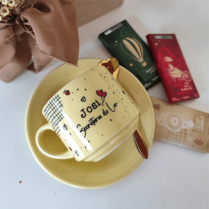 Arte Caneca Secretária do Lar Caneca e Xícara Arquivo Editável 4