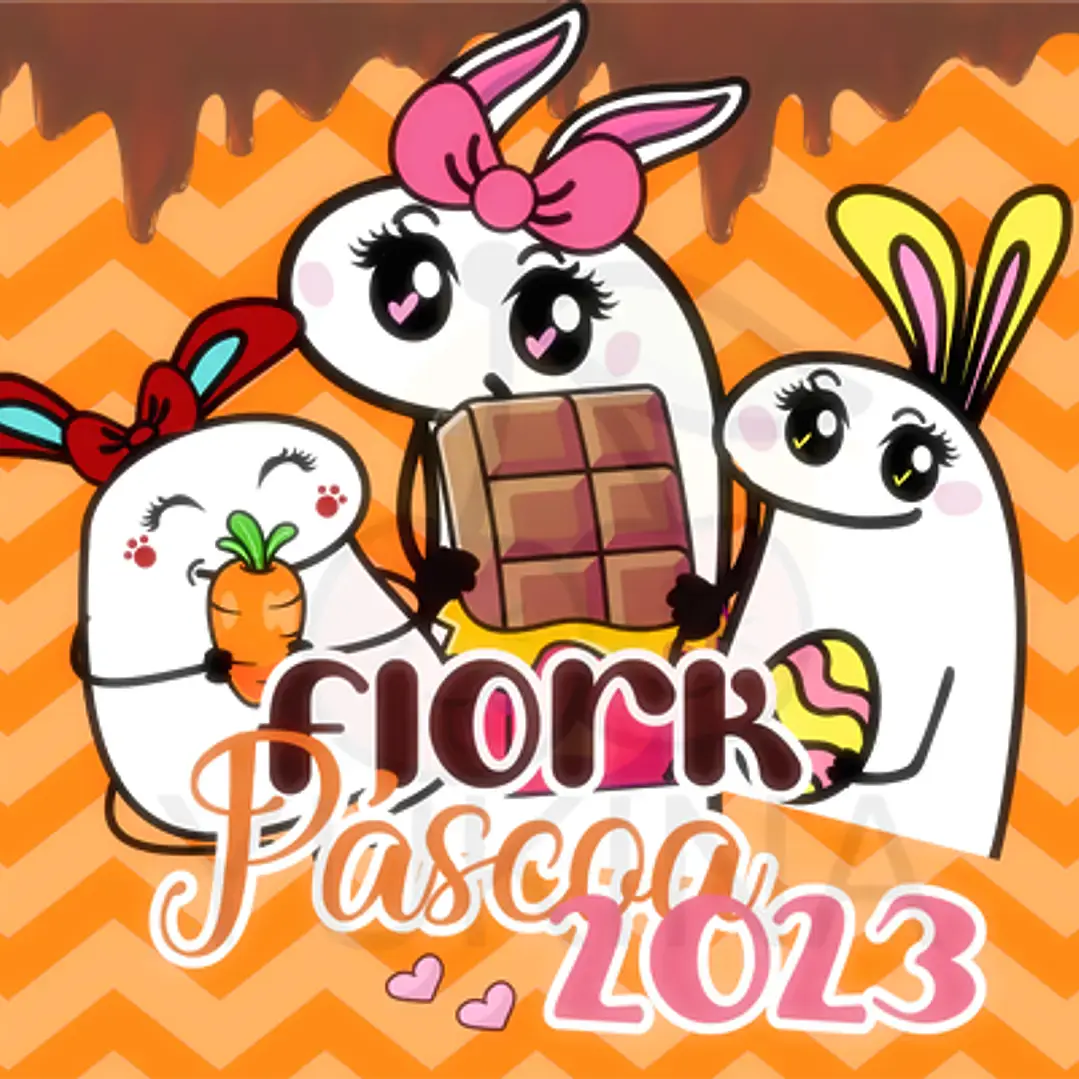 Kit Digital Flork Páscoa em Png  1