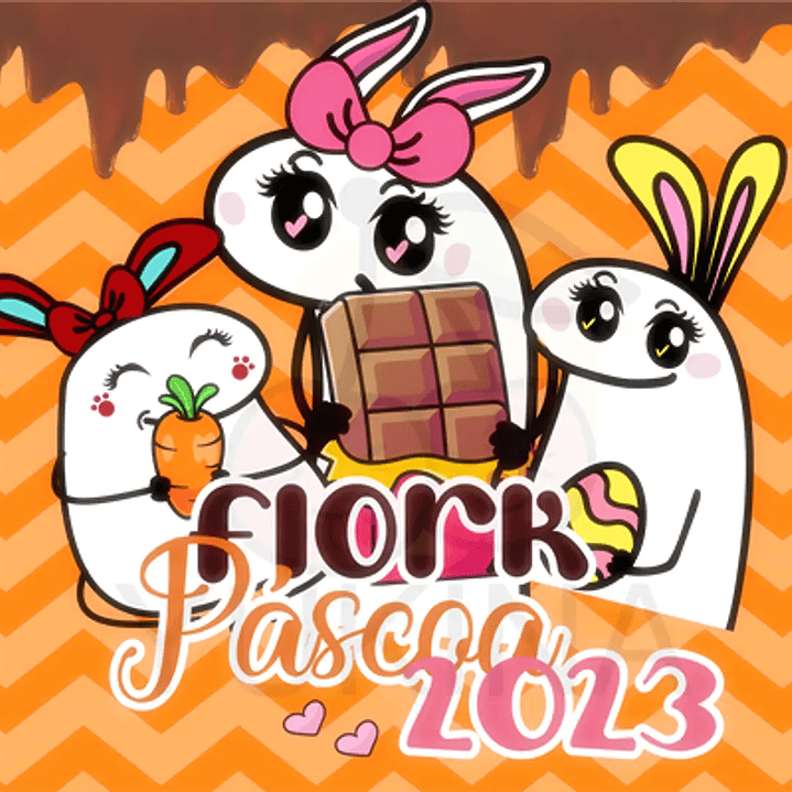 Kit Digital Flork Páscoa em Png  1
