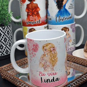 9 Artes para Caneca Ela é Mulher Dia das Mulheres Arquivo em Jpg