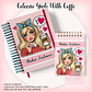 10 Artes para Caderno Pautado A5 Bloquinho A6  Coleção Retro Girls With Coffe Arquivo Pdf - thumbnail 5