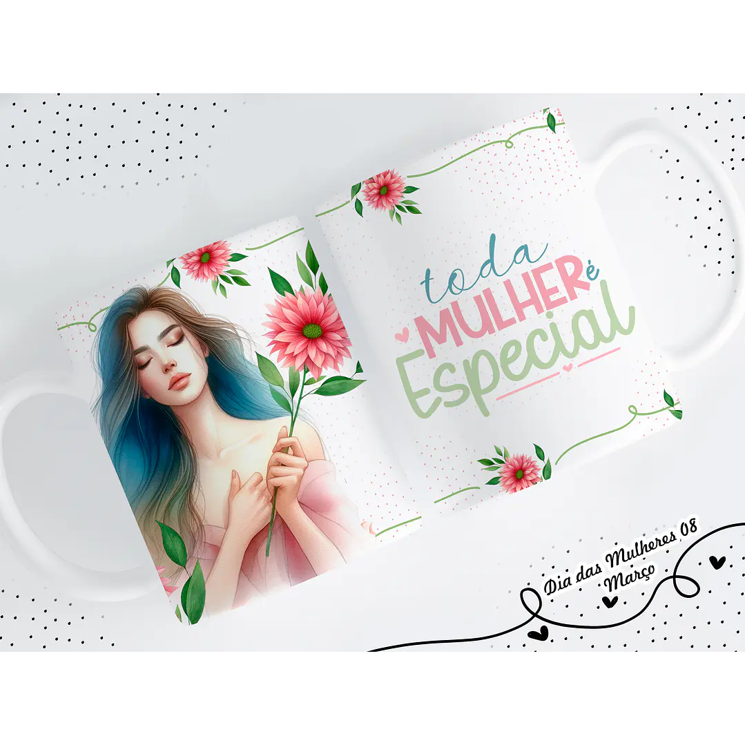 14 Artes para Caneca Dia das Mulheres Arquivo em Png  3