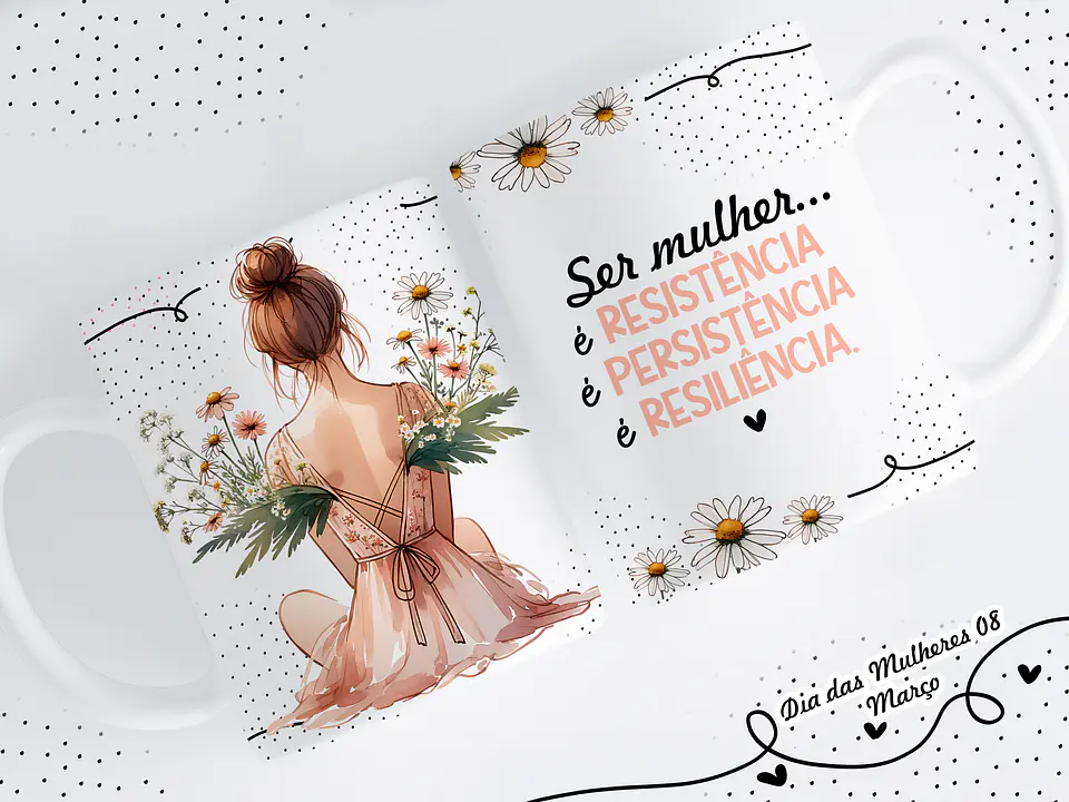 14 Artes para Caneca Dia das Mulheres Arquivo em Png  6
