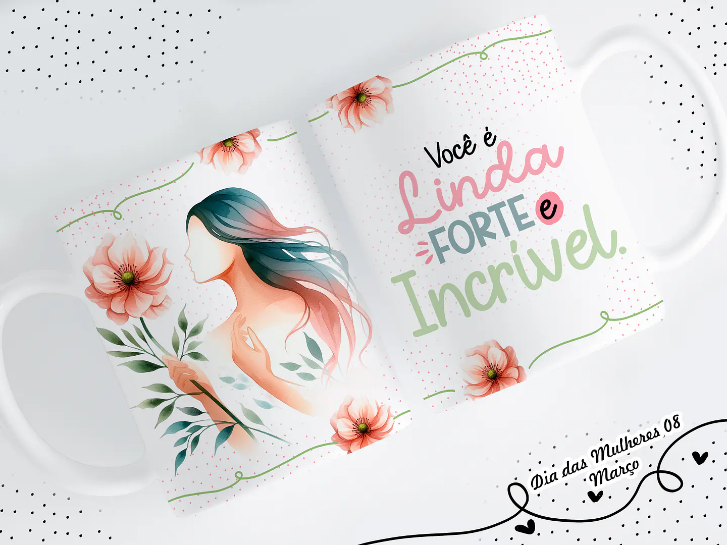 14 Artes para Caneca Dia das Mulheres Arquivo em Png  5