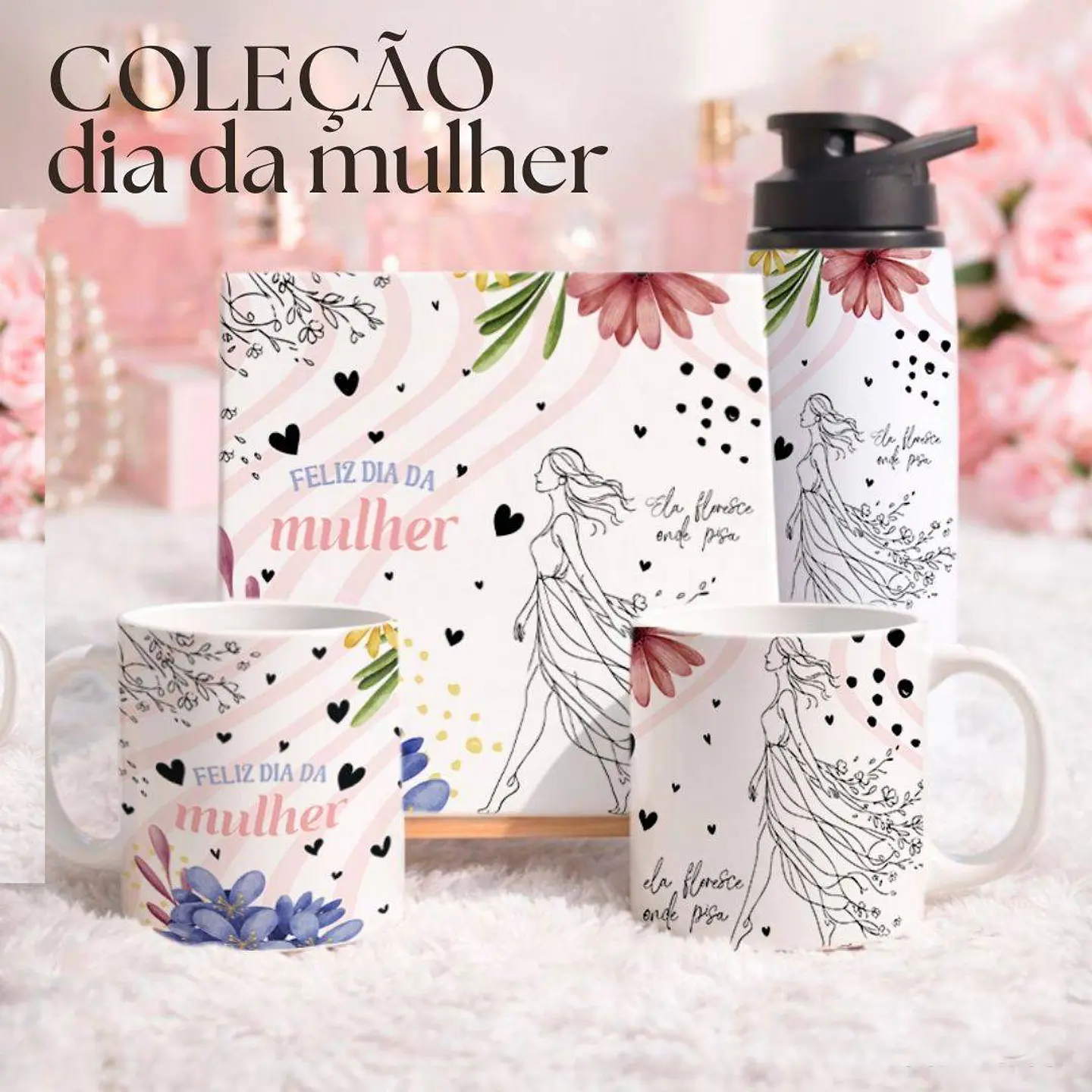 15 Artes para Azulejo Caneca e Squeeze Arquivo Editável  1