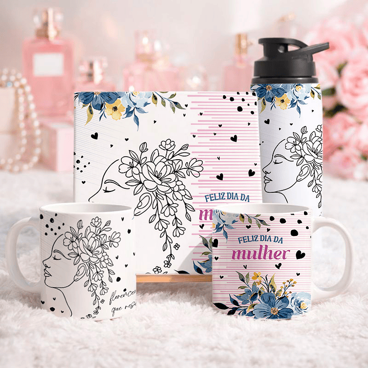 15 Artes para Azulejo Caneca e Squeeze Arquivo Editável  5