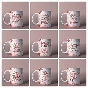 15 Artes para Caneca Frases Dia das Mulheres Mulherão Arquivo em Png