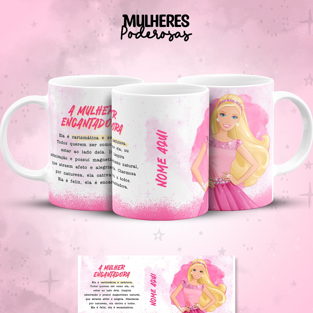 17 Artes para Caneca Dia das  Mulheres Personagens Arquivo em Jpg  4