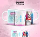17 Artes para Caneca Dia das  Mulheres Personagens Arquivo em Jpg  - Thumbnail 5