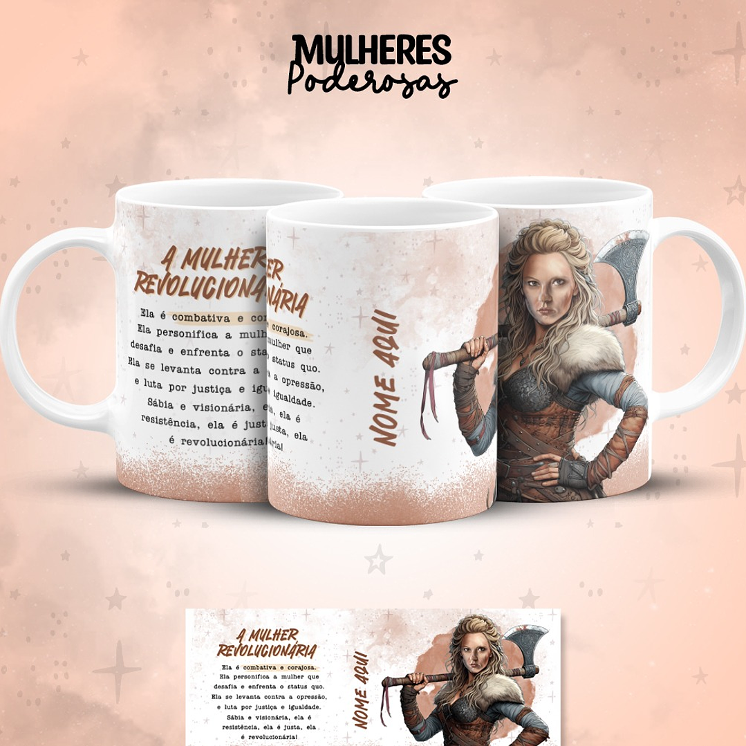 17 Artes para Caneca Dia das  Mulheres Personagens Arquivo em Jpg  6
