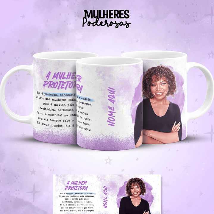 17 Artes para Caneca Dia das  Mulheres Personagens Arquivo em Jpg  7