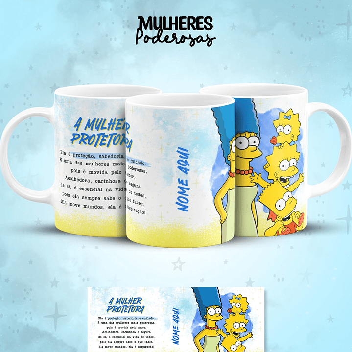 17 Artes para Caneca Dia das  Mulheres Personagens Arquivo em Jpg  9