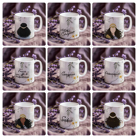 20 Artes para Caneca Dia Da Mulher Arquivo em Png