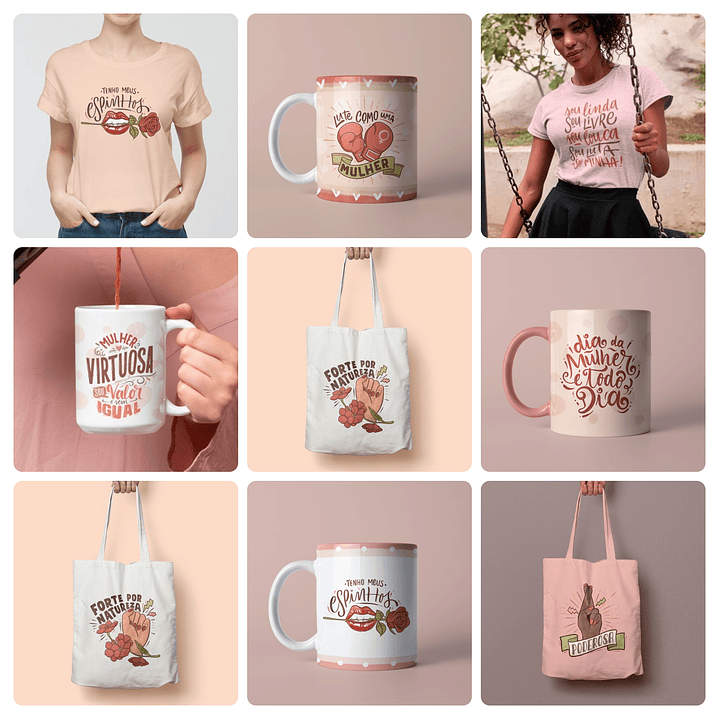38 Artes para Caneca Dia das Mulheres Arquivo em Png 1
