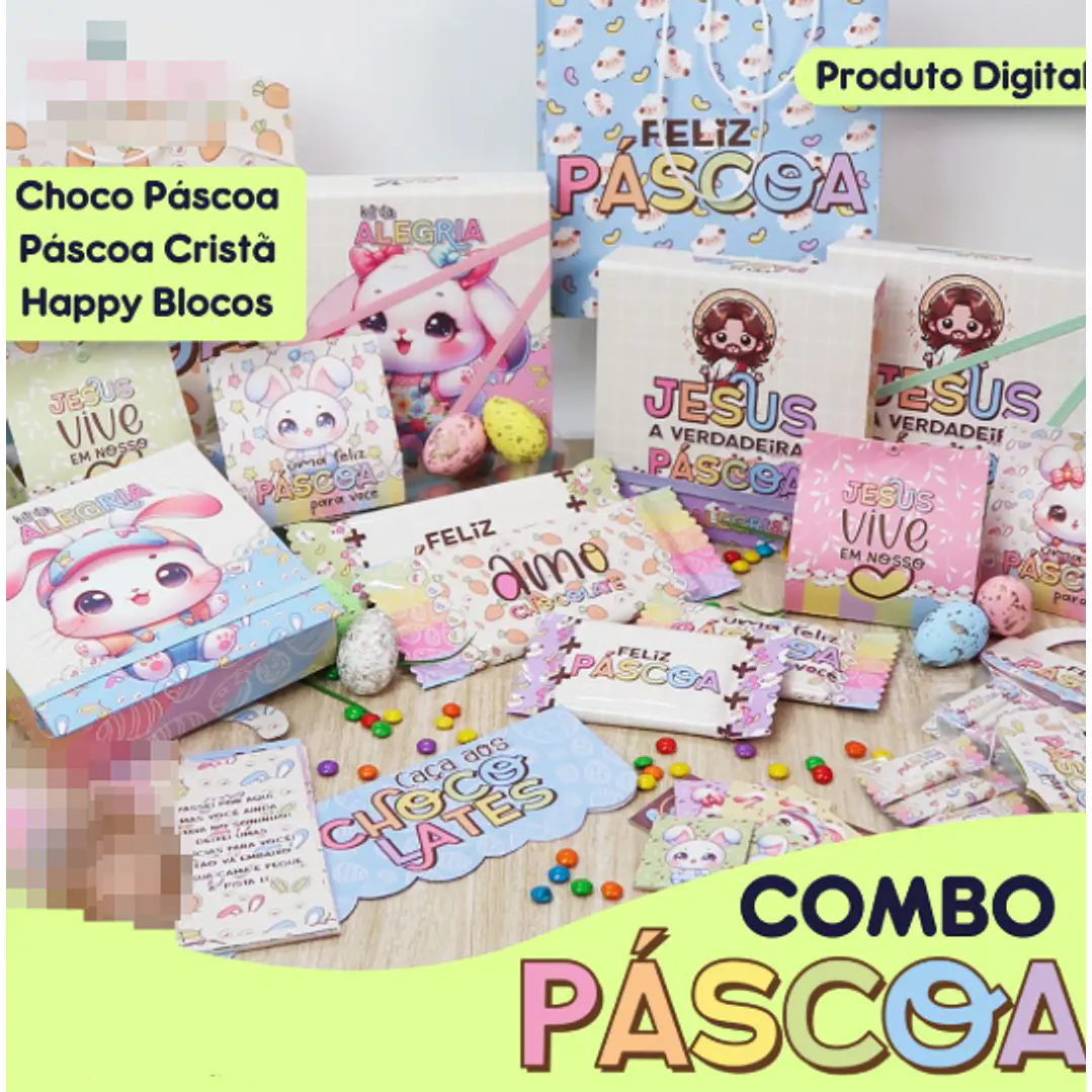 Arquivo de Corte Mimos Páscoa Coelhinho e Cristã Arquivo em Pdf 1
