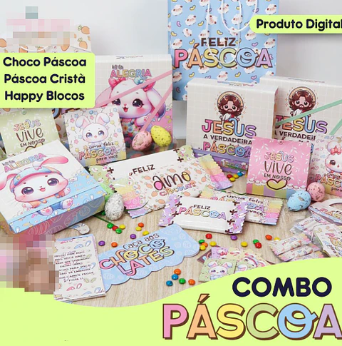 Arquivo de Corte Mimos Páscoa Coelhinho e Cristã Arquivo em Pdf