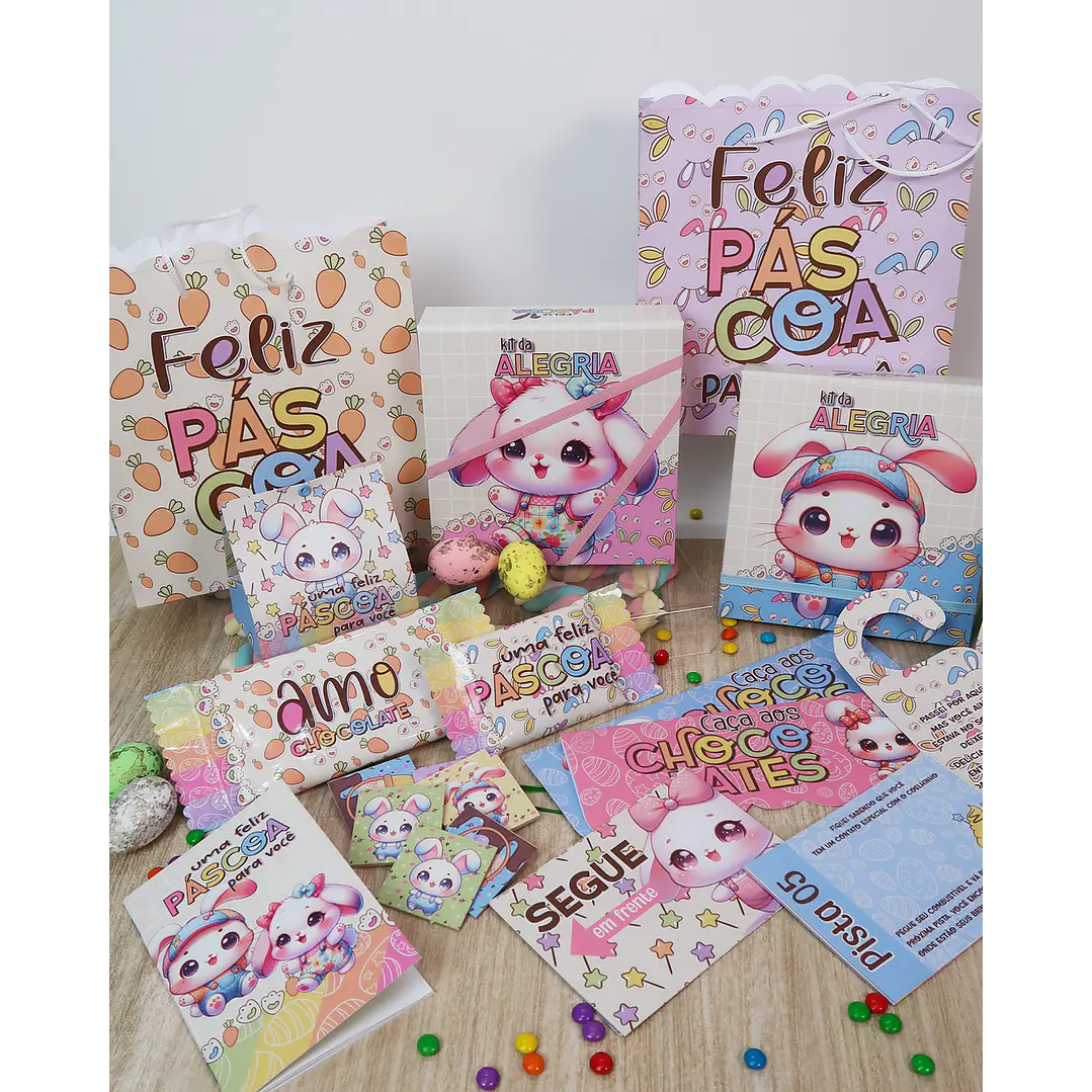 Arquivo de Corte Mimos Páscoa Coelhinho e Cristã Arquivo em Pdf 5
