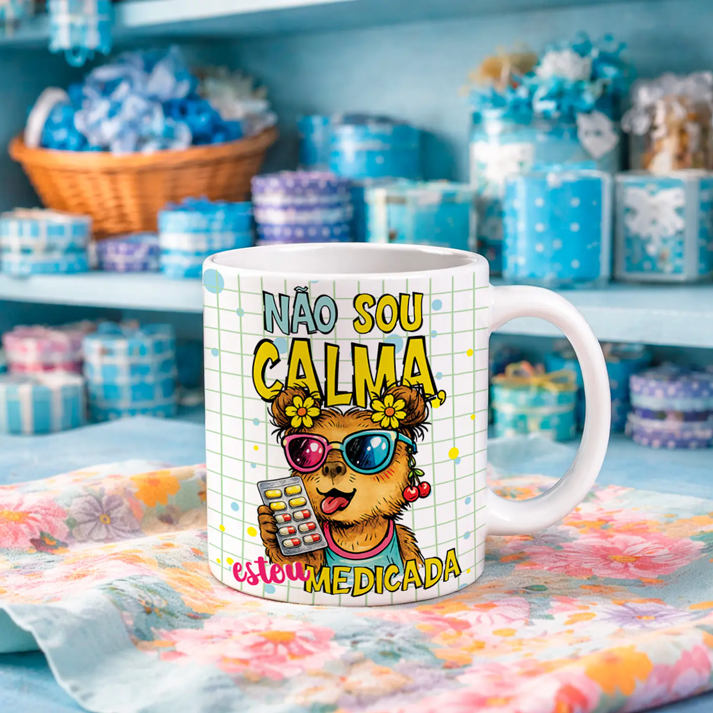 5 Artes para Caneca Café Com Verdades Frases Engraçadas Arquivo Editável  3
