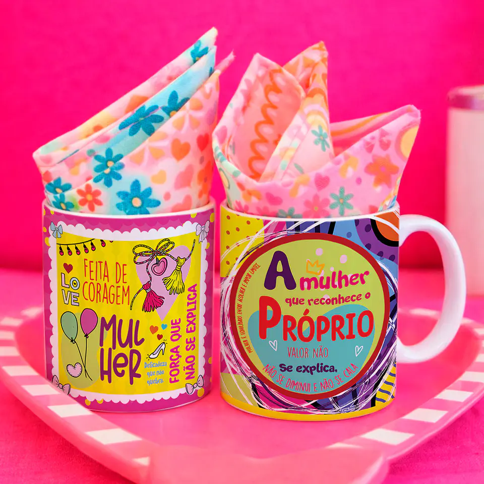 7 Artes para Caneca Dia Das Mulher Arquivo Editável  4