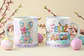 8 Artes para Caneca Feliz Páscoa Coelhinho Arquivo em Png  - Thumbnail 1