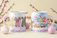 8 Artes para Caneca Feliz Páscoa Coelhinho Arquivo em Png  - Thumbnail 2
