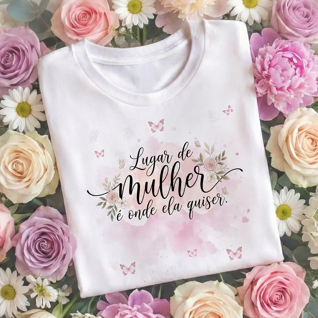 16 Artes para Camisa Dia das Mulheres Arquivo Editável  14