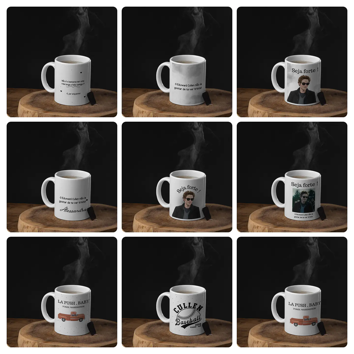 20 Artes para Caneca e Camisa Serie Filme Crepúsculo Arquivo em Png 4