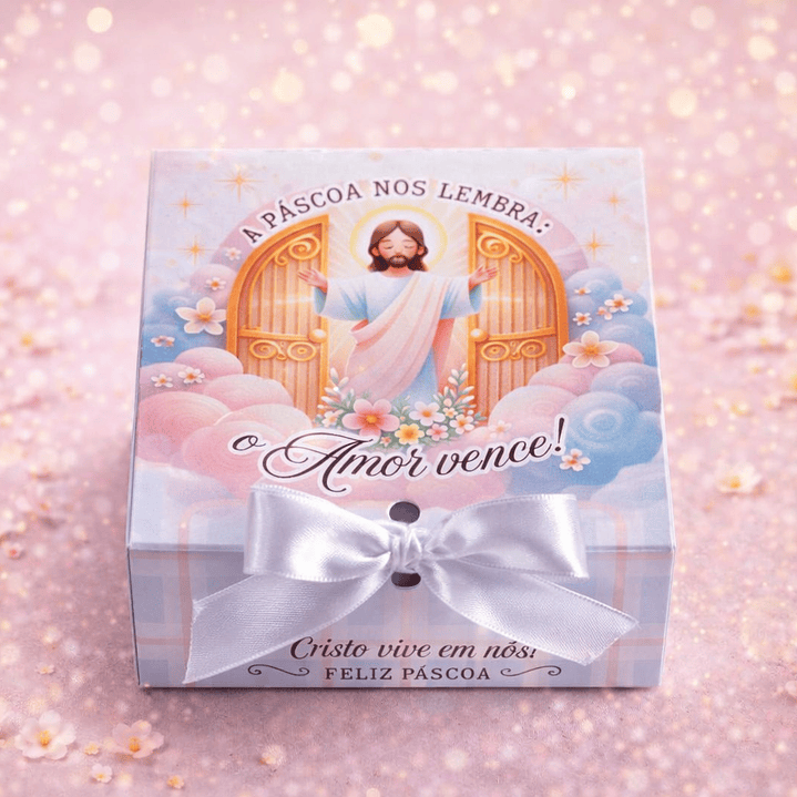 Arquivo Caixinha 4 Docinhos Páscoa Arquivo em Pdf 4