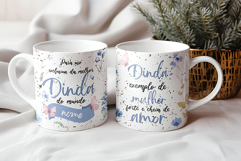 8 Artes para Caneca Familia Frases Arquivo Editável