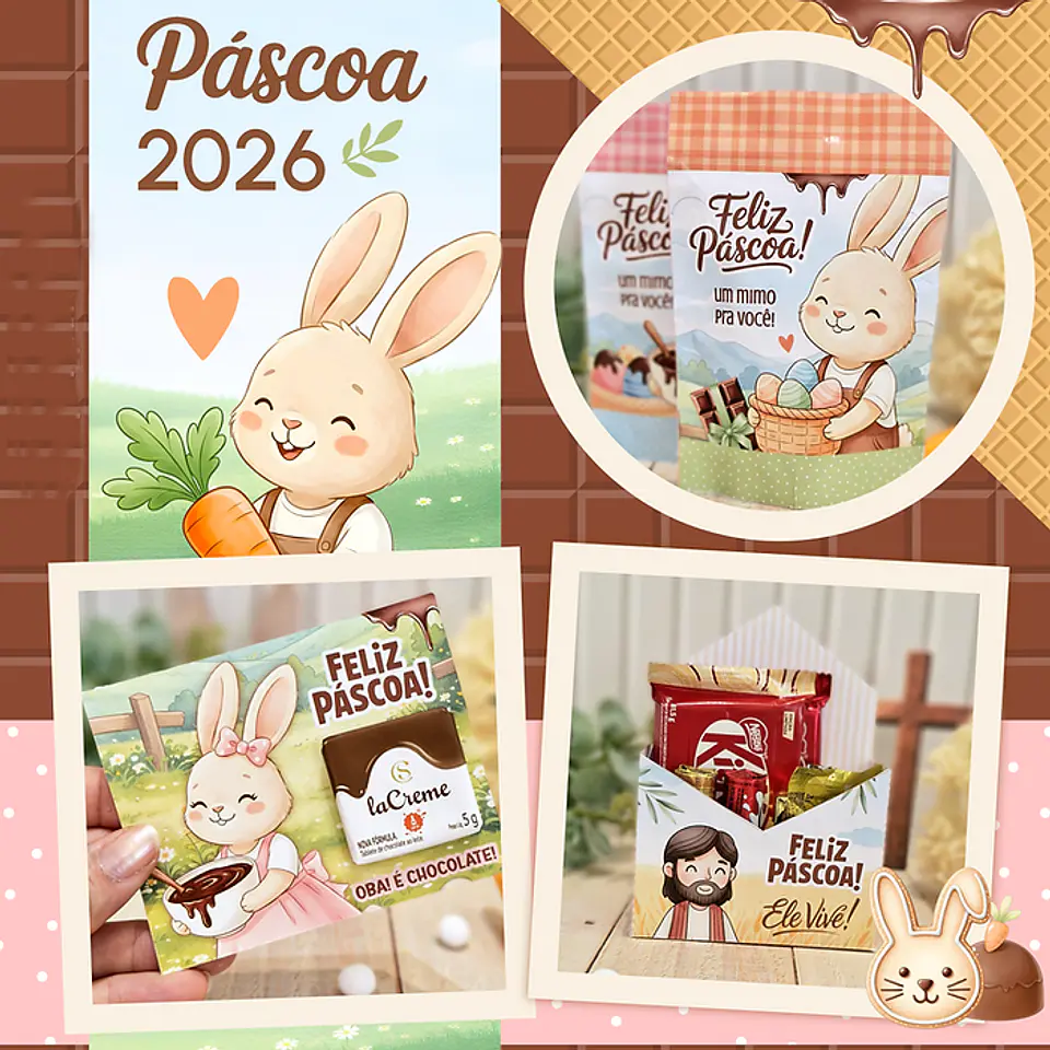 Arquivos Mimos Printables Páscoa Cristã e Coelhinhos Arquivo em Pdf 1