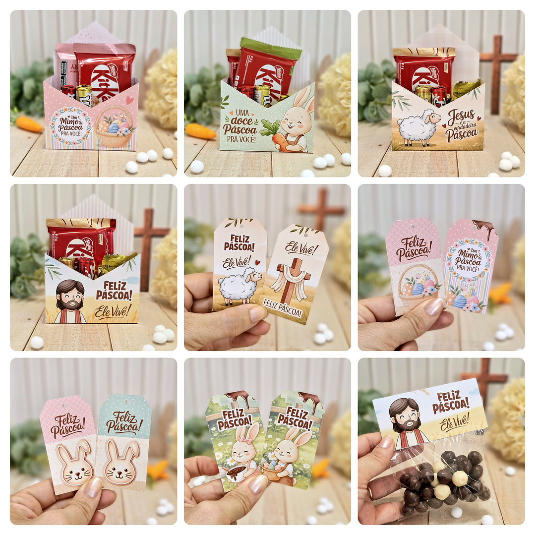 Arquivos Mimos Printables Páscoa Cristã e Coelhinhos Arquivo em Pdf 5